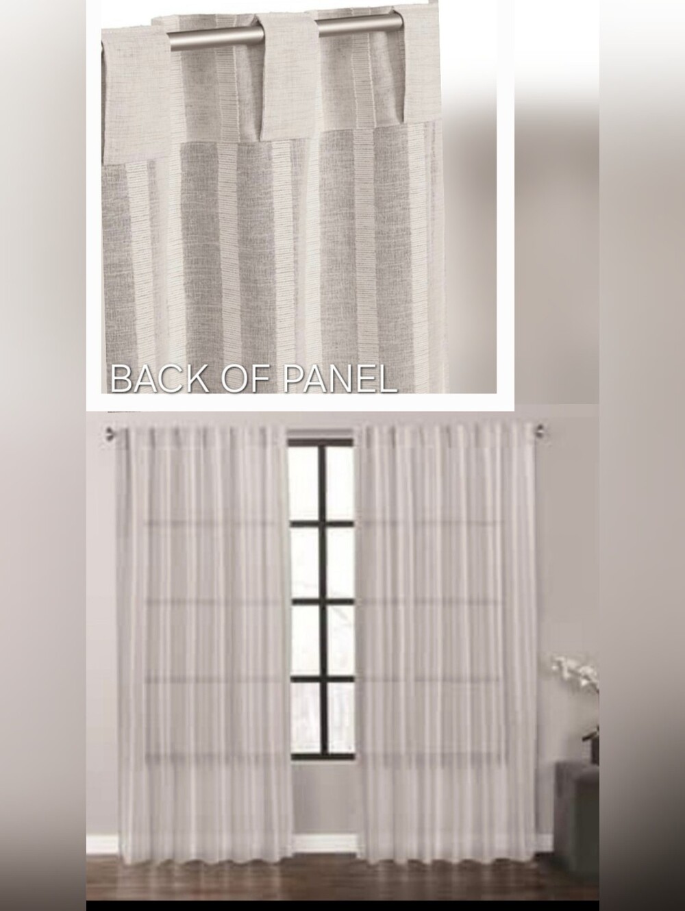 🕊 Fil Coupe Stripe Pair Window Panel Set By Vera Wang - 104x96